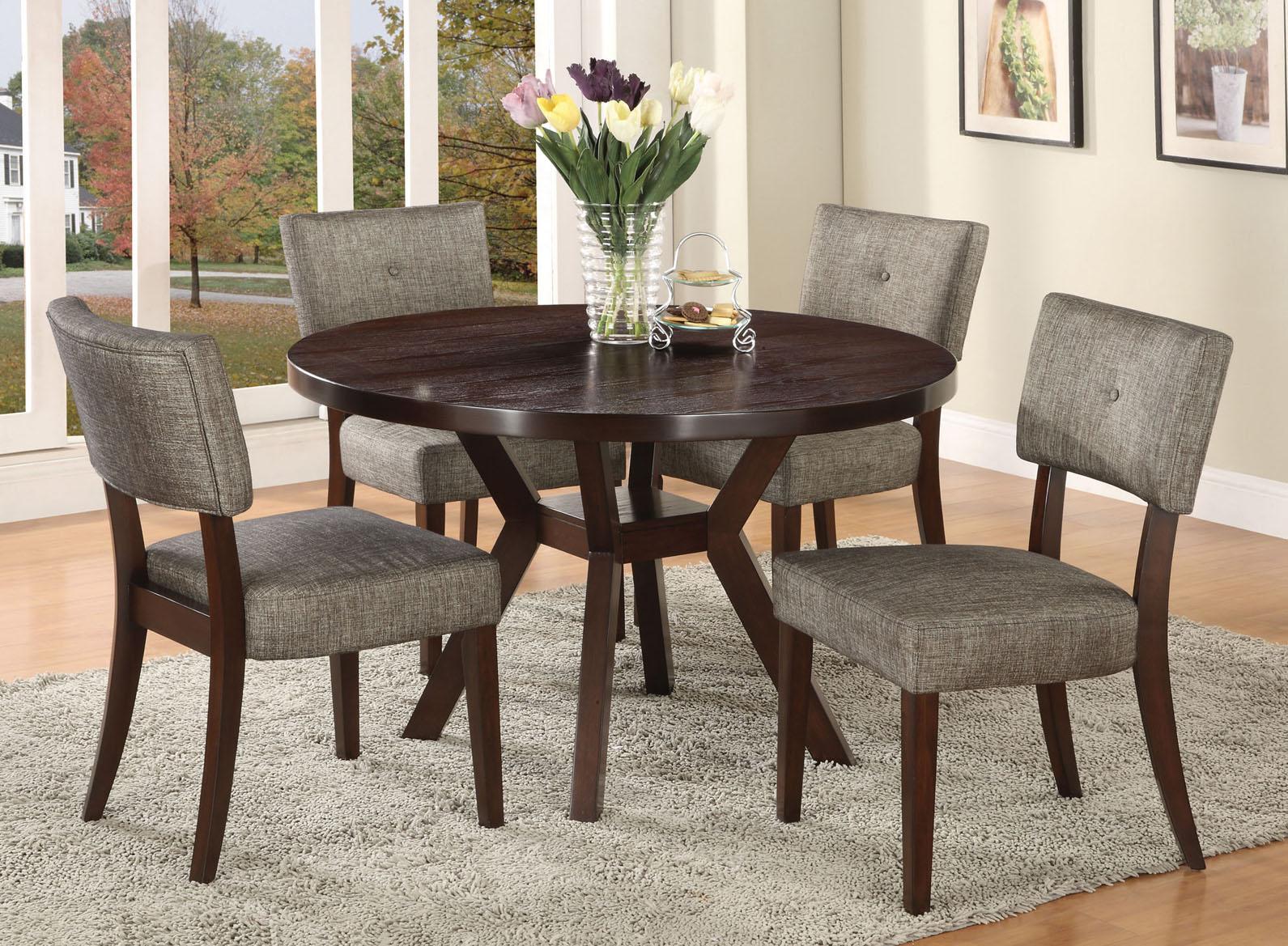 Acme Furniture Drake Espresso 16250 Modern Dining Table with Round Top